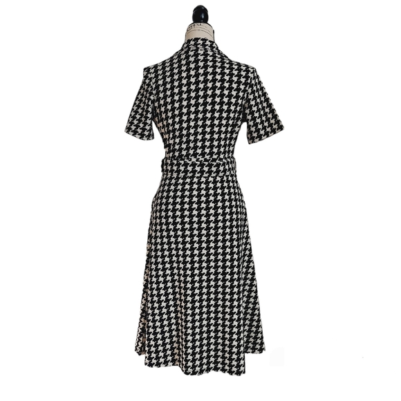 NWOT DKS Life Houndstooth Print Retro Style 1950s Dress with side pockets - Picture 9 of 11